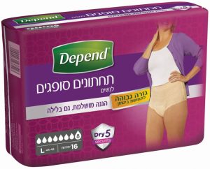 ג"ג תחתון סופג L נשים אפרסק